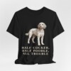Cockapoo Humor Shirt, Vintage Dog Sketch Tee, Dog Humor Gift