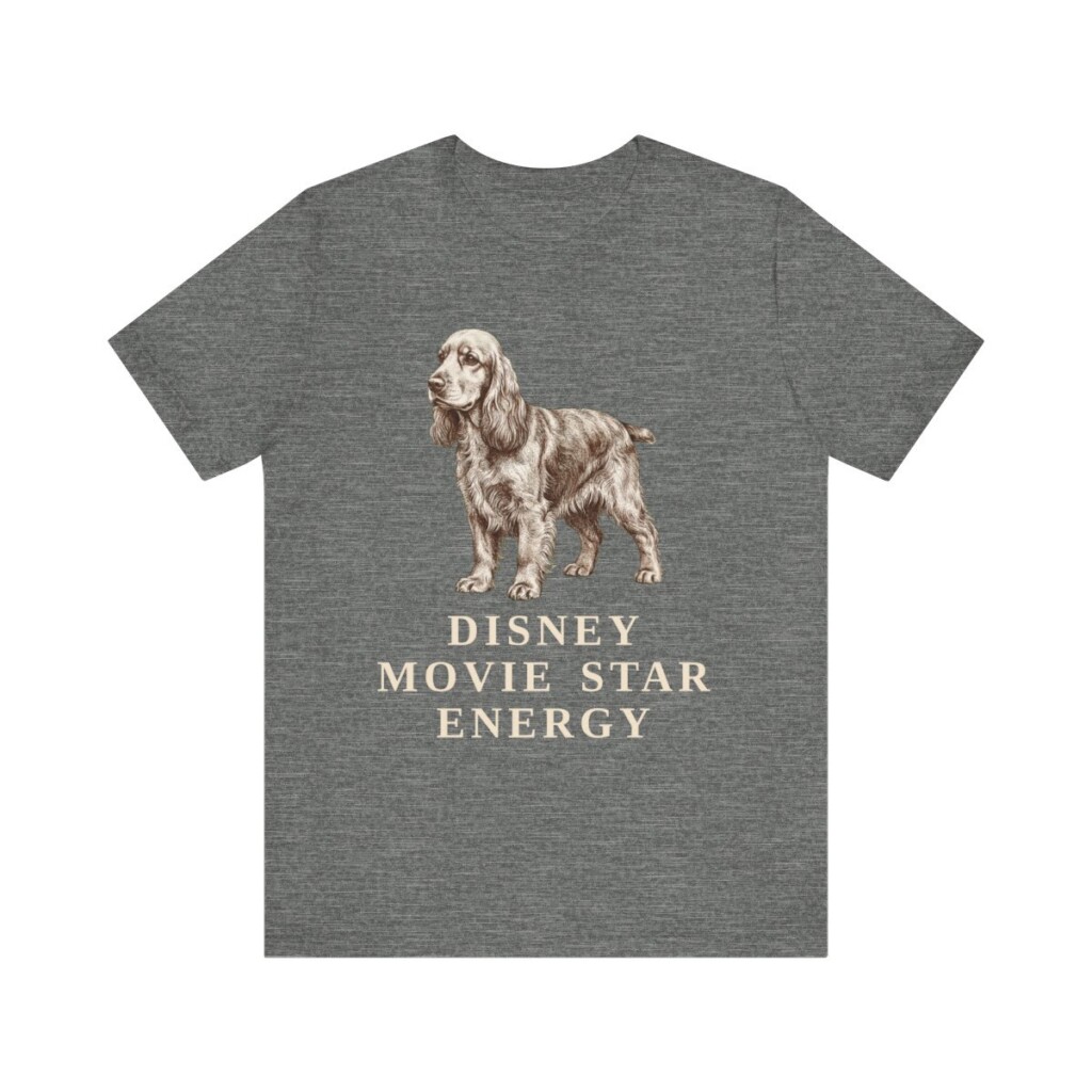 American Cocker Spaniel Humor Shirt, Vintage Dog Sketch Tee, Dog Humor Gift