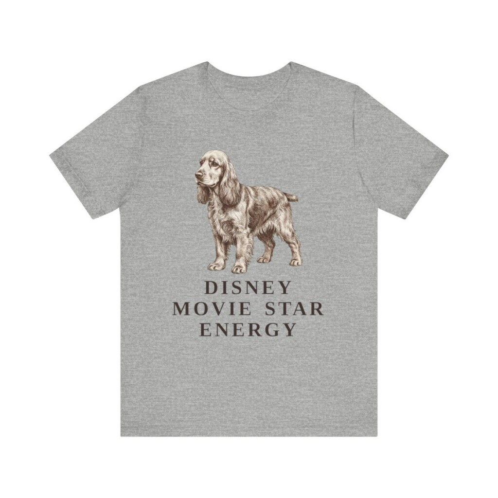American Cocker Spaniel Humor Shirt, Vintage Dog Sketch Tee, Dog Humor Gift