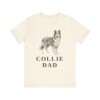 Collie Dad Shirt, Vintage Dog Sketch Tee, Dog Dad Gift Collie Dad Shirt, Vintage Dog Sketch Tee, Dog Dad Gift