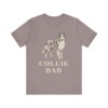 Collie Dad Shirt, Vintage Dog Sketch Tee, Dog Dad Gift Collie Dad Shirt, Vintage Dog Sketch Tee, Dog Dad Gift