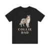Collie Dad Shirt, Vintage Dog Sketch Tee, Dog Dad Gift Collie Dad Shirt, Vintage Dog Sketch Tee, Dog Dad Gift