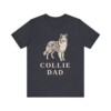 Collie Dad Shirt, Vintage Dog Sketch Tee, Dog Dad Gift Collie Dad Shirt, Vintage Dog Sketch Tee, Dog Dad Gift