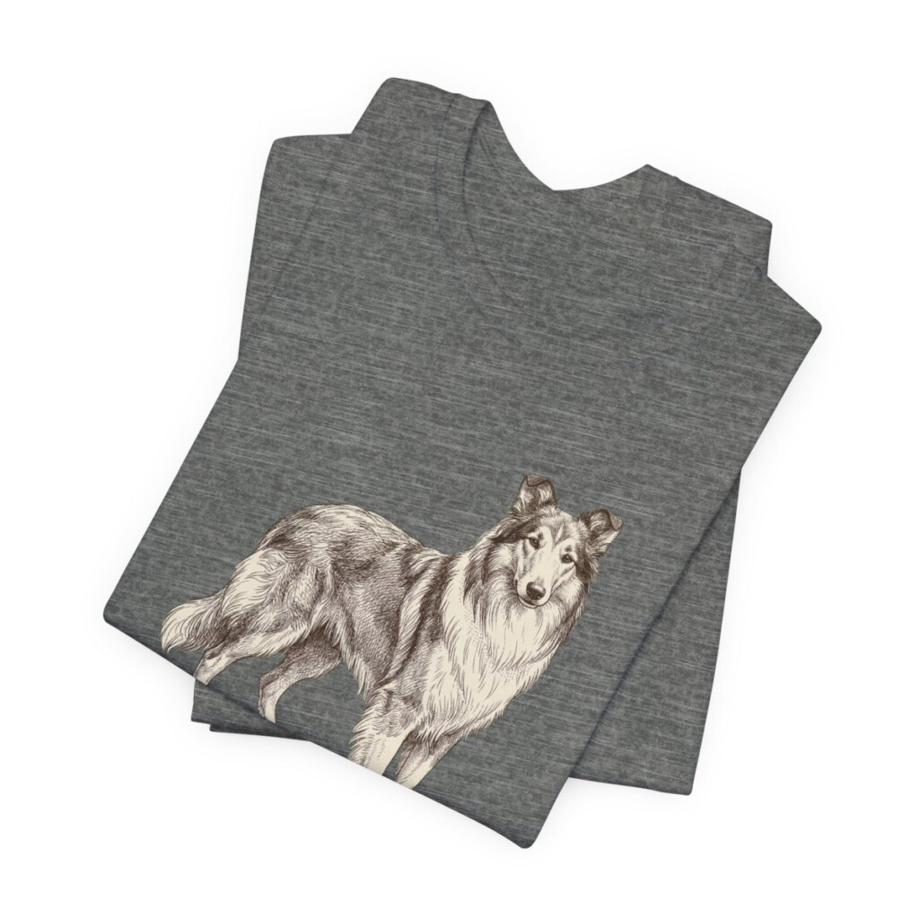 Collie Dad Shirt, Vintage Dog Sketch Tee, Dog Dad Gift Collie Dad Shirt, Vintage Dog Sketch Tee, Dog Dad Gift