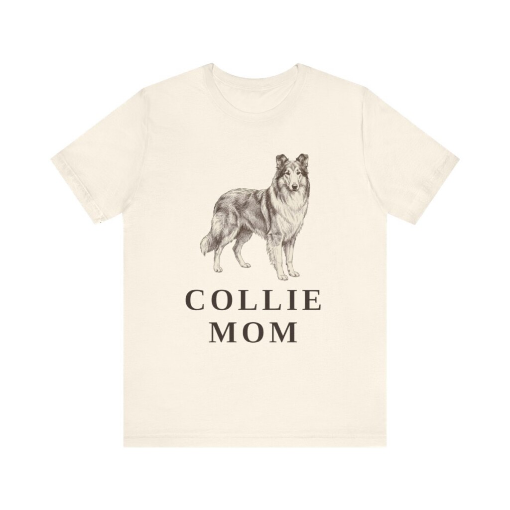 Collie Mom Shirt, Vintage Dog Sketch Tee, Dog Mom Gift Collie Mom Shirt, Vintage Dog Sketch Tee, Dog Mom Gift