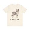 Collie Lover Shirt, Vintage Dog Sketch Tee, Dog Lover Gift