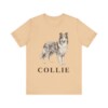 Collie Lover Shirt, Vintage Dog Sketch Tee, Dog Lover Gift