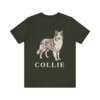Collie Lover Shirt, Vintage Dog Sketch Tee, Dog Lover Gift