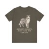 Collie Humor Shirt, Vintage Dog Sketch Tee, Dog Humor Gift