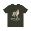 Collie Humor Shirt, Vintage Dog Sketch Tee, Dog Humor Gift