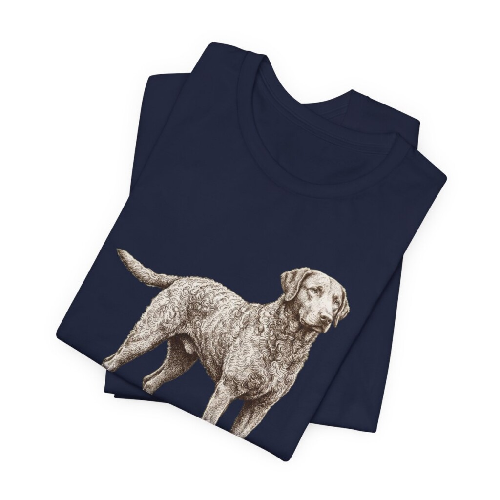 Curly-Coated Retriever Mom Shirt, Vintage Dog Sketch Tee, Dog Mom Gift