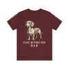 Dachshund Dad Shirt, Vintage Dog Sketch Tee, Dog Dad Gift Dachshund Dad Shirt, Vintage Dog Sketch Tee, Dog Dad Gift
