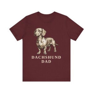 Dachshund Dad Shirt, Vintage Dog Sketch Tee, Dog Dad Gift