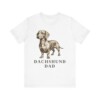 Dachshund Dad Shirt, Vintage Dog Sketch Tee, Dog Dad Gift Dachshund Dad Shirt, Vintage Dog Sketch Tee, Dog Dad Gift