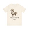 Dachshund Dad Shirt, Vintage Dog Sketch Tee, Dog Dad Gift Dachshund Dad Shirt, Vintage Dog Sketch Tee, Dog Dad Gift