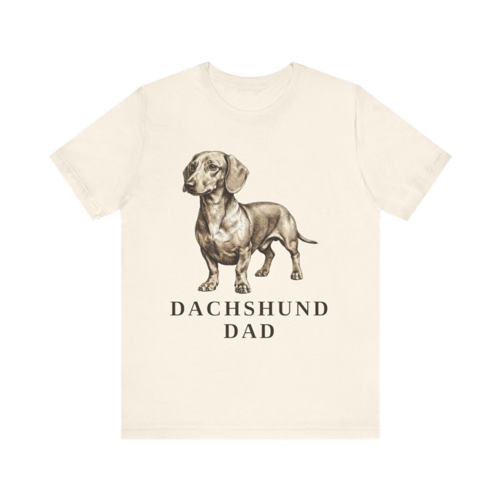 Dachshund Dad Shirt, Vintage Dog Sketch Tee, Dog Dad Gift Dachshund Dad Shirt, Vintage Dog Sketch Tee, Dog Dad Gift