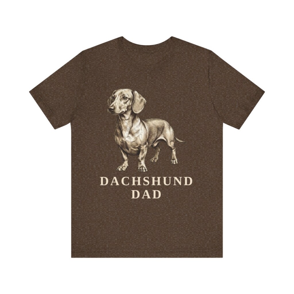 Dachshund Dad Shirt, Vintage Dog Sketch Tee, Dog Dad Gift Dachshund Dad Shirt, Vintage Dog Sketch Tee, Dog Dad Gift