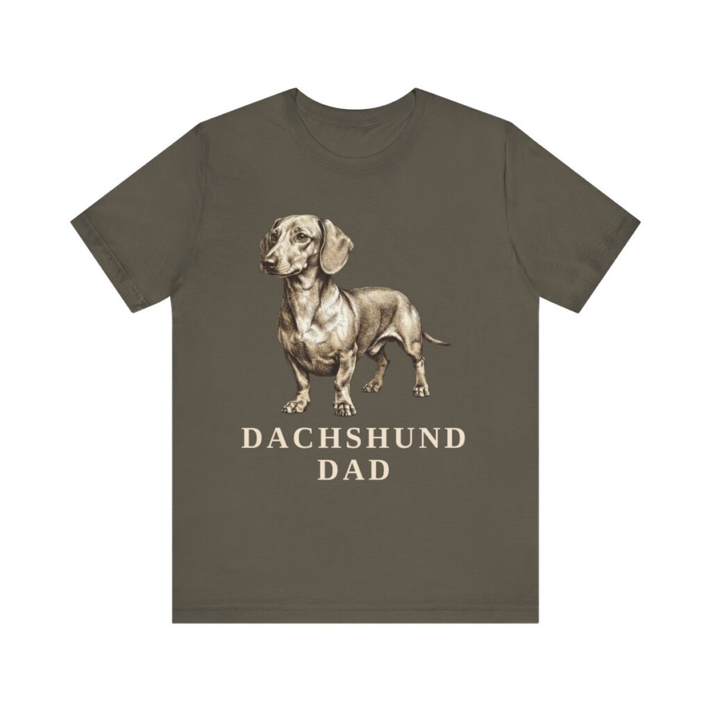 Dachshund Dad Shirt, Vintage Dog Sketch Tee, Dog Dad Gift Dachshund Dad Shirt, Vintage Dog Sketch Tee, Dog Dad Gift