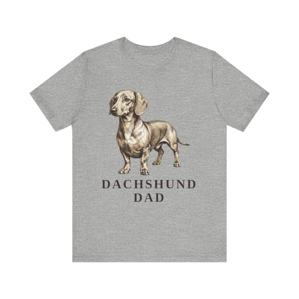 Dachshund Dad Shirt, Vintage Dog Sketch Tee, Dog Dad Gift Dachshund Dad Shirt, Vintage Dog Sketch Tee, Dog Dad Gift