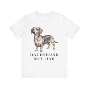 Dachshund Mix Dad Shirt, Vintage Dog Sketch Tee, Dog Dad Gift