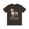 Dachshund Mix Dad Shirt, Vintage Dog Sketch Tee, Dog Dad Gift Dachshund Mix Dad Shirt, Vintage Dog Sketch Tee, Dog Dad Gift
