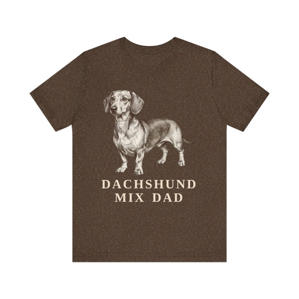 Dachshund Mix Dad Shirt, Vintage Dog Sketch Tee, Dog Dad Gift Dachshund Mix Dad Shirt, Vintage Dog Sketch Tee, Dog Dad Gift