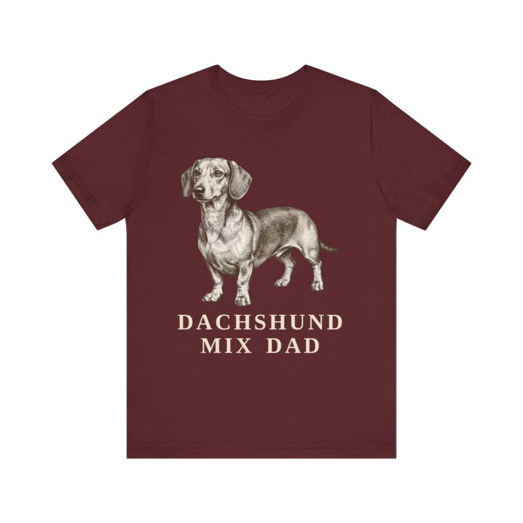 Dachshund Mix Dad Shirt, Vintage Dog Sketch Tee, Dog Dad Gift Dachshund Mix Dad Shirt, Vintage Dog Sketch Tee, Dog Dad Gift