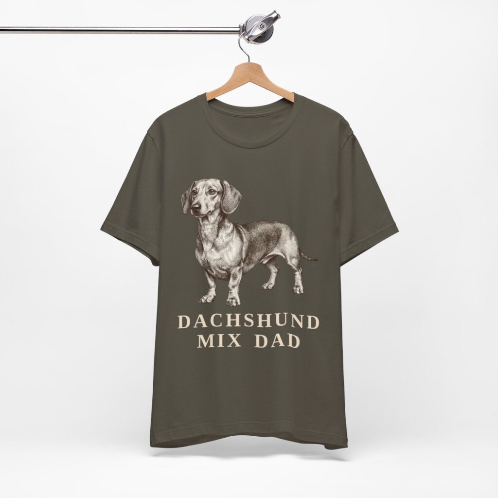 Dachshund Mix Dad Shirt, Vintage Dog Sketch Tee, Dog Dad Gift Dachshund Mix Dad Shirt, Vintage Dog Sketch Tee, Dog Dad Gift