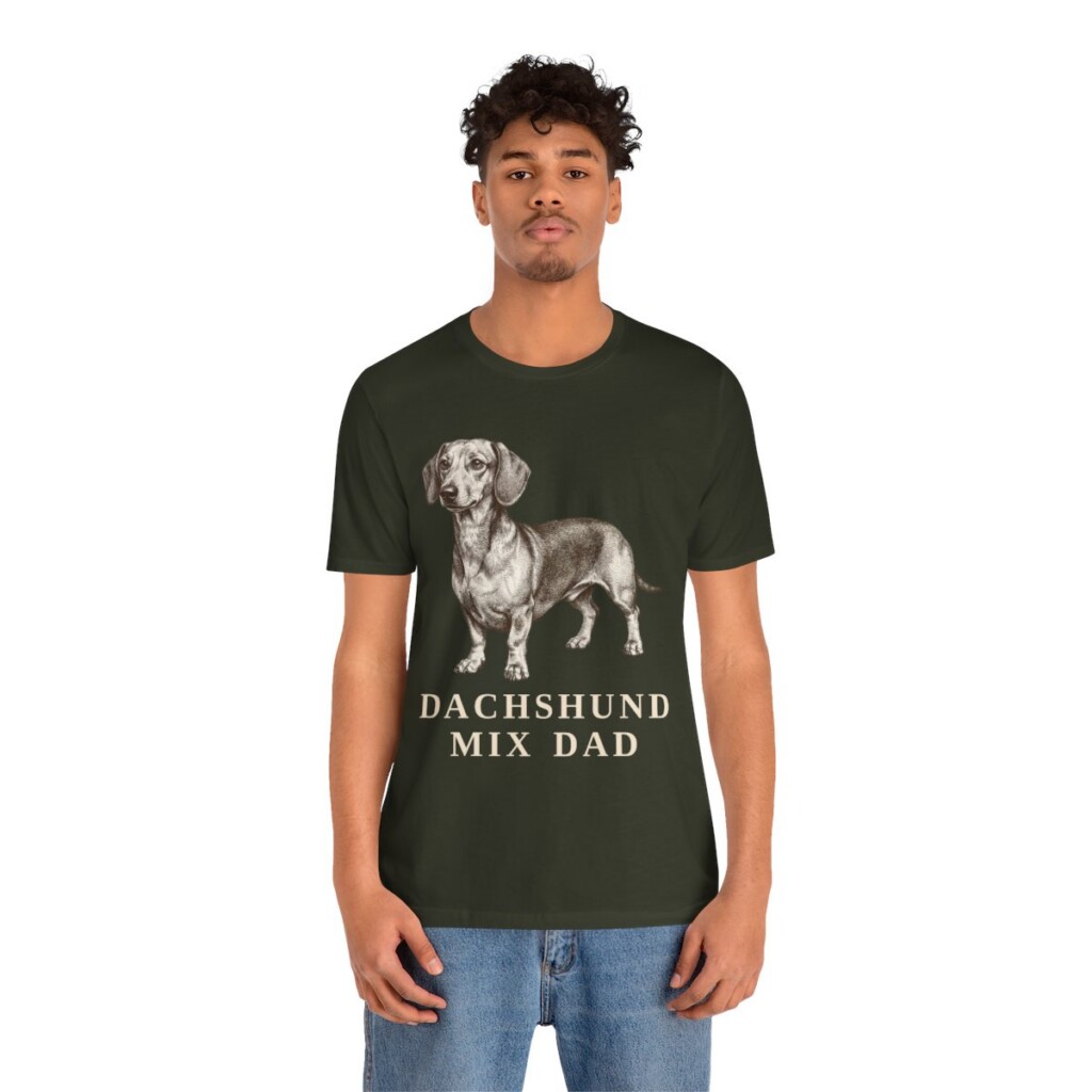 Dachshund Mix Dad Shirt, Vintage Dog Sketch Tee, Dog Dad Gift Dachshund Mix Dad Shirt, Vintage Dog Sketch Tee, Dog Dad Gift