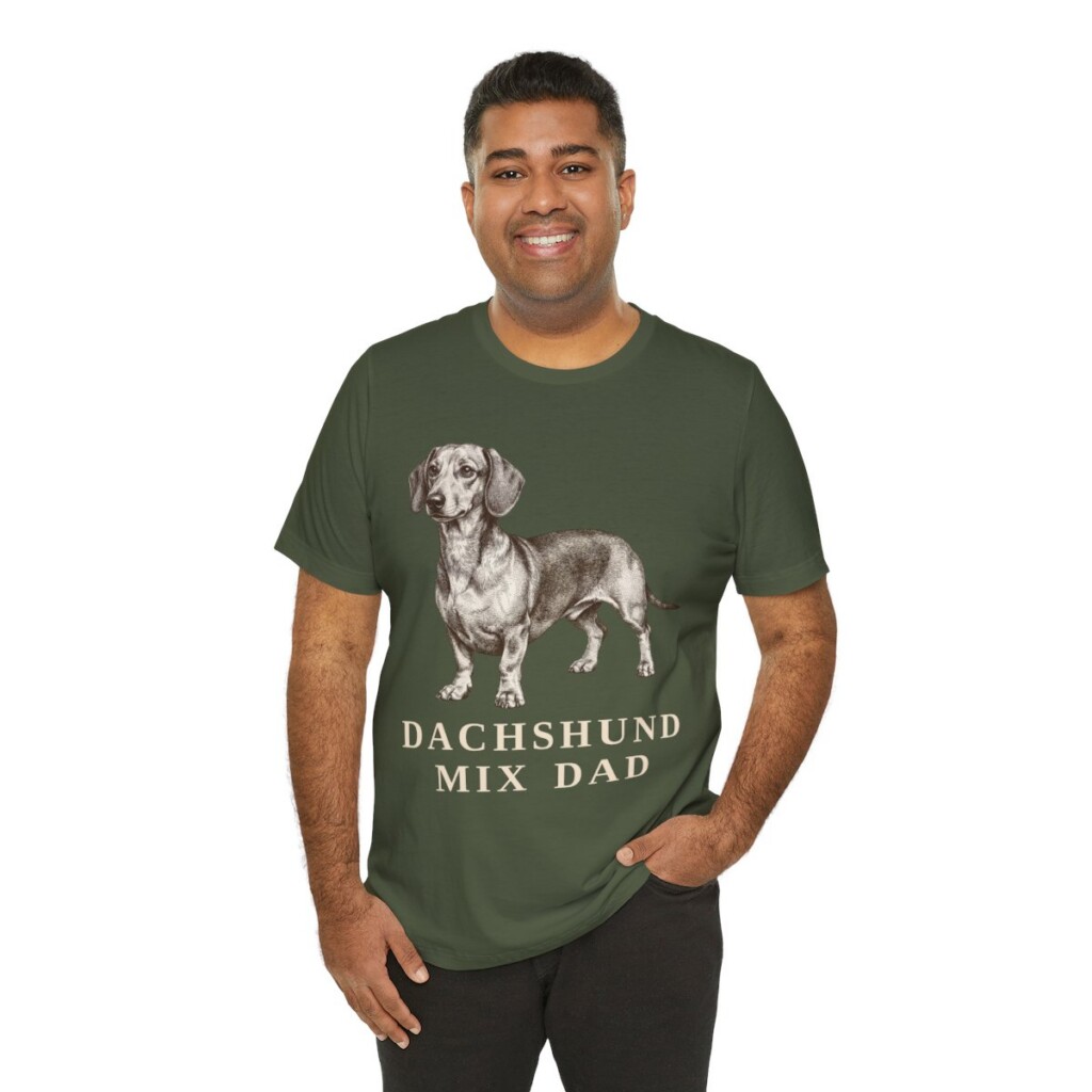 Dachshund Mix Dad Shirt, Vintage Dog Sketch Tee, Dog Dad Gift Dachshund Mix Dad Shirt, Vintage Dog Sketch Tee, Dog Dad Gift