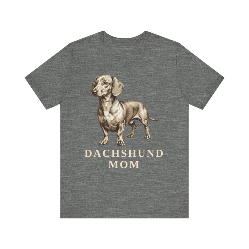Dachshund Mom Shirt, Vintage Dog Sketch Tee, Dog Mom Gift
