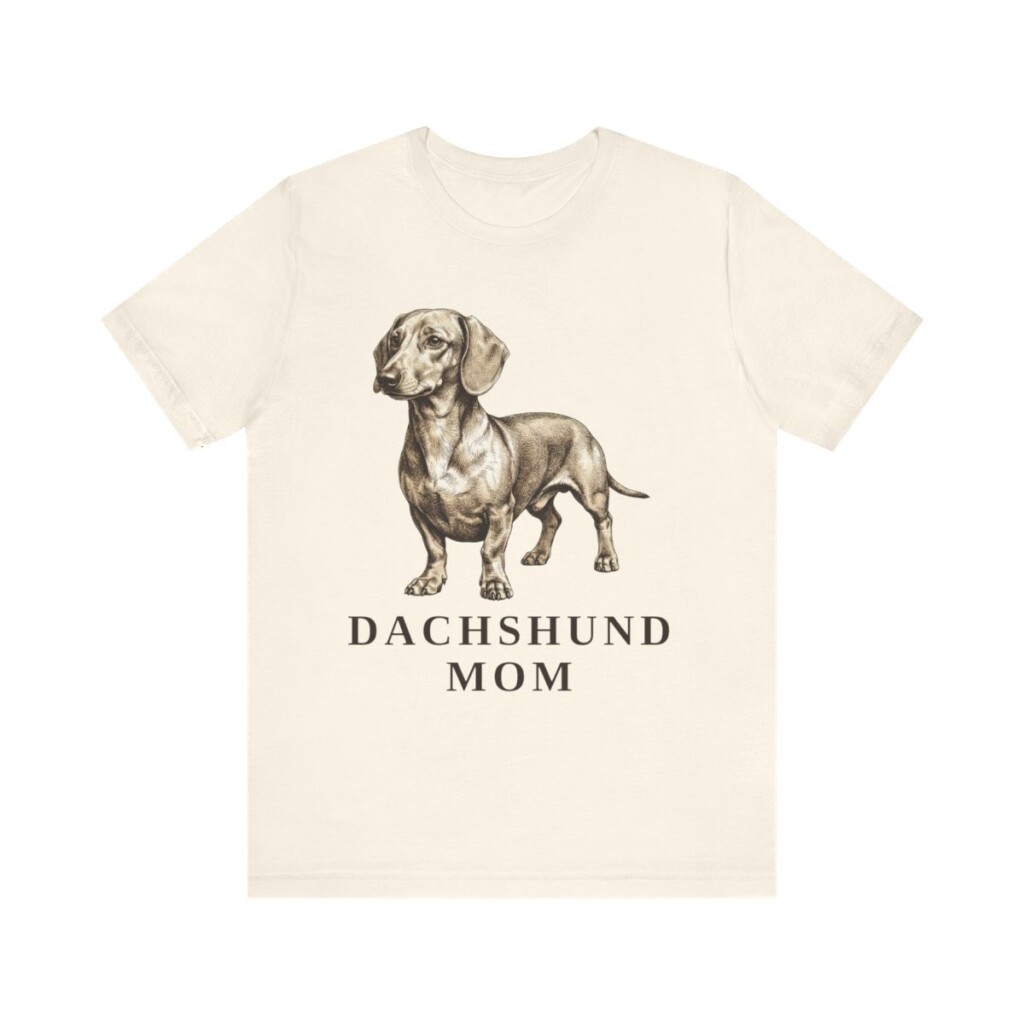 Dachshund Mom Shirt, Vintage Dog Sketch Tee, Dog Mom Gift