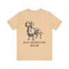 Dachshund Mom Shirt, Vintage Dog Sketch Tee, Dog Mom Gift