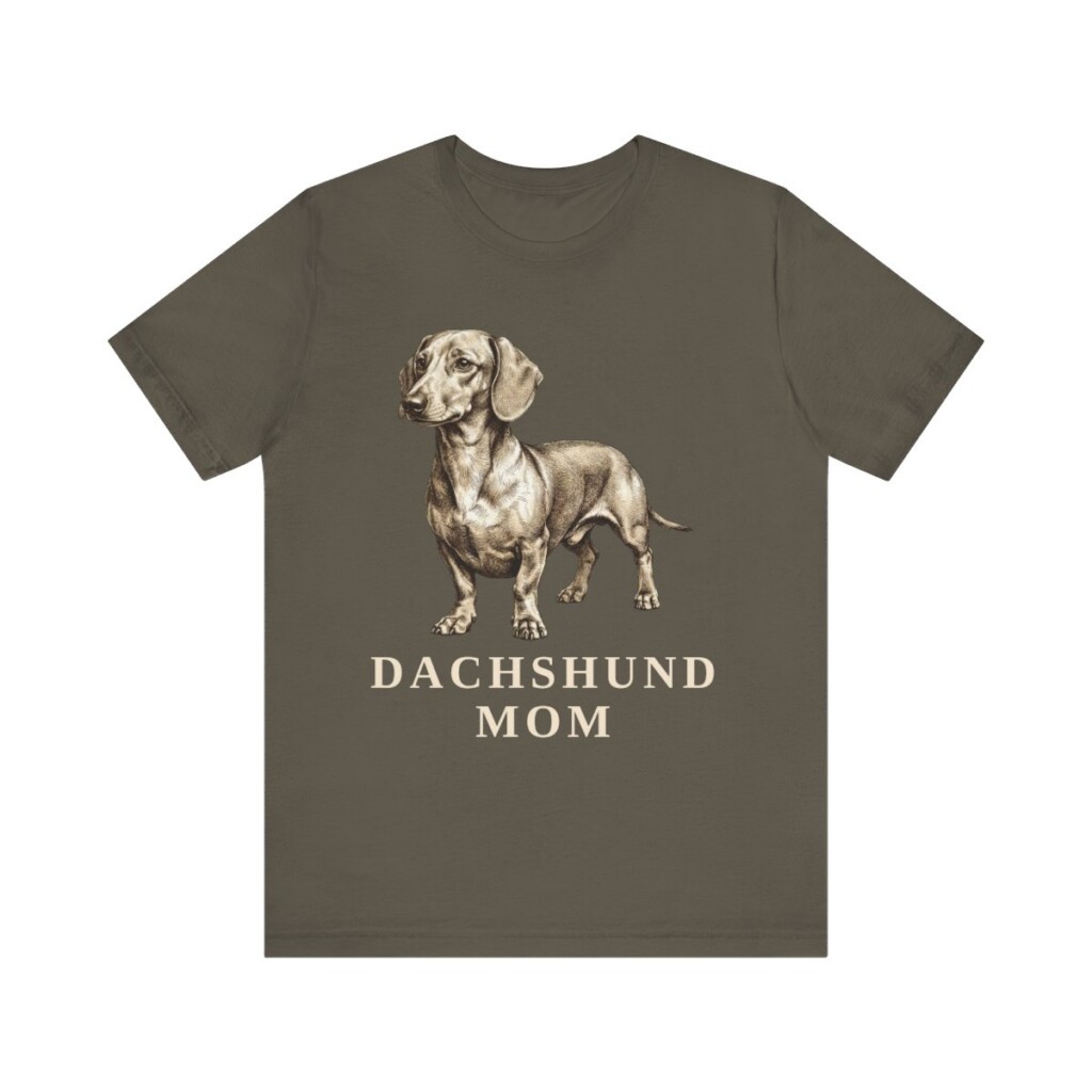 Dachshund Mom Shirt, Vintage Dog Sketch Tee, Dog Mom Gift