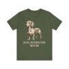 Dachshund Mom Shirt, Vintage Dog Sketch Tee, Dog Mom Gift