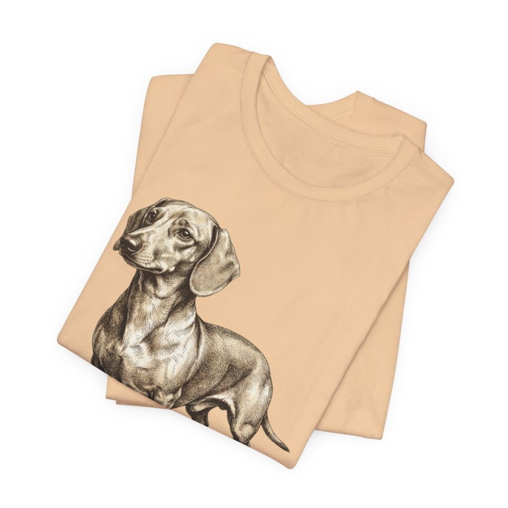 Dachshund Mom Shirt, Vintage Dog Sketch Tee, Dog Mom Gift
