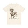 Dachshund Lover Shirt, Vintage Dog Sketch Tee, Dog Lover Gift Dachshund Lover Shirt, Vintage Dog Sketch Tee, Dog Lover Gift