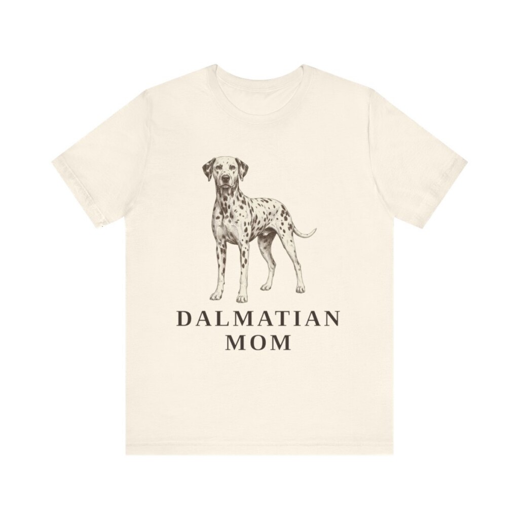 Dalmatian Mom Shirt, Vintage Dog Sketch Tee, Dog Mom Gift