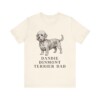 Dandie Dinmont Terrier Dad Shirt, Vintage Dog Sketch Tee, Dog Dad Gift