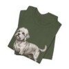 Dandie Dinmont Terrier Dad Shirt, Vintage Dog Sketch Tee, Dog Dad Gift
