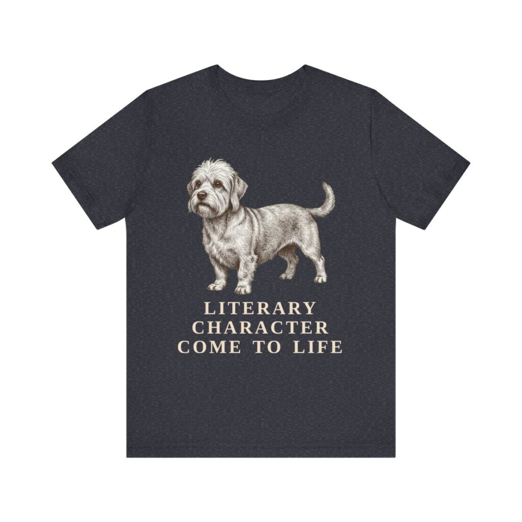 Dandie Dinmont Terrier Humor Shirt, Vintage Dog Sketch Tee, Dog Humor Gift