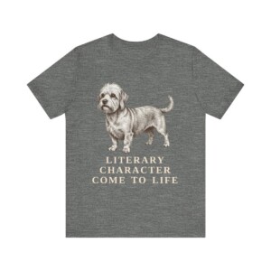 Dandie Dinmont Terrier Humor Shirt, Vintage Dog Sketch Tee, Dog Humor Gift