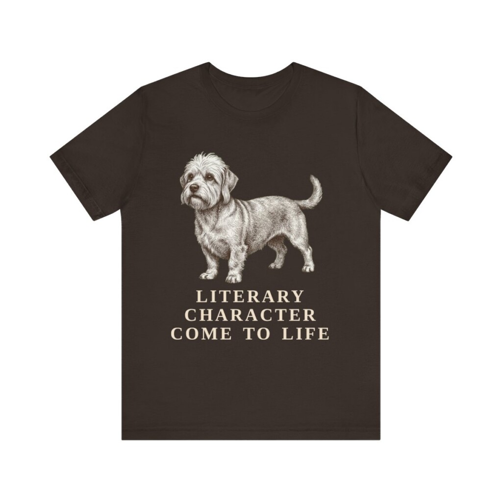 Dandie Dinmont Terrier Humor Shirt, Vintage Dog Sketch Tee, Dog Humor Gift