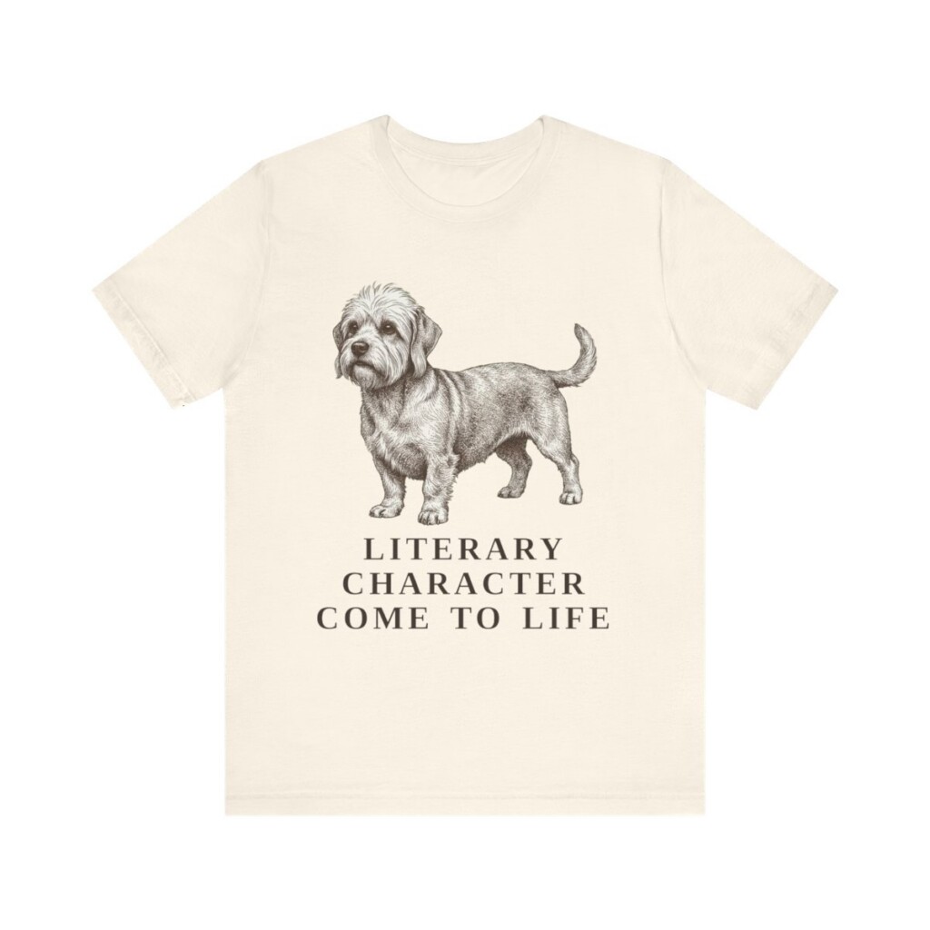 Dandie Dinmont Terrier Humor Shirt, Vintage Dog Sketch Tee, Dog Humor Gift
