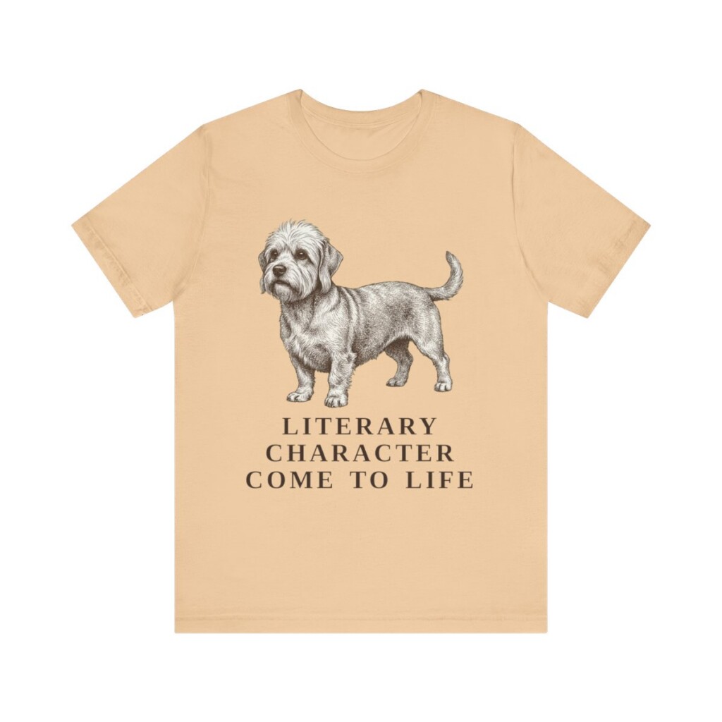 Dandie Dinmont Terrier Humor Shirt, Vintage Dog Sketch Tee, Dog Humor Gift