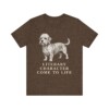 Dandie Dinmont Terrier Humor Shirt, Vintage Dog Sketch Tee, Dog Humor Gift