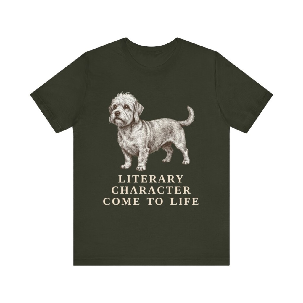Dandie Dinmont Terrier Humor Shirt, Vintage Dog Sketch Tee, Dog Humor Gift