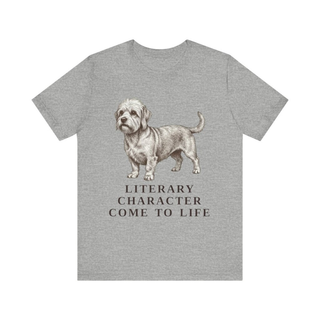 Dandie Dinmont Terrier Humor Shirt, Vintage Dog Sketch Tee, Dog Humor Gift