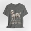 Dandie Dinmont Terrier Humor Shirt, Vintage Dog Sketch Tee, Dog Humor Gift