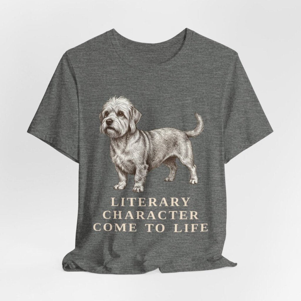 Dandie Dinmont Terrier Humor Shirt, Vintage Dog Sketch Tee, Dog Humor Gift